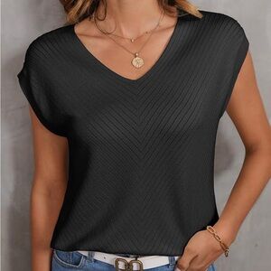 Dodotoo Women's Casual V Neck Tank Tops Shirt size medium